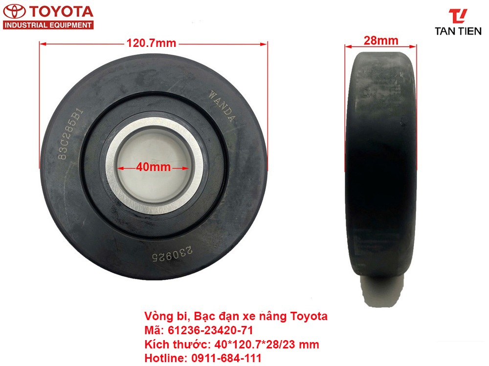 Vòng Bi Xe Nâng Toyota 61236-23420-71